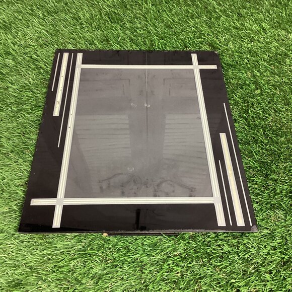 Vintage Art Deco Frame Reverse Paint Black Glass